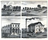 F. W. Shaley, Thomas Kearns, Ezra Read, Fred Lee, Residence, Terre Haute Mills, Vigo County 1874
